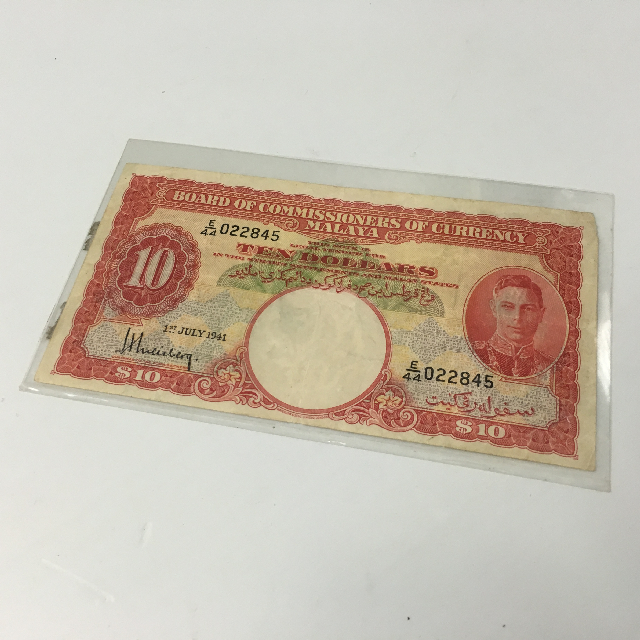 MONEY, Cash Notes - Malayan Ten Dollar